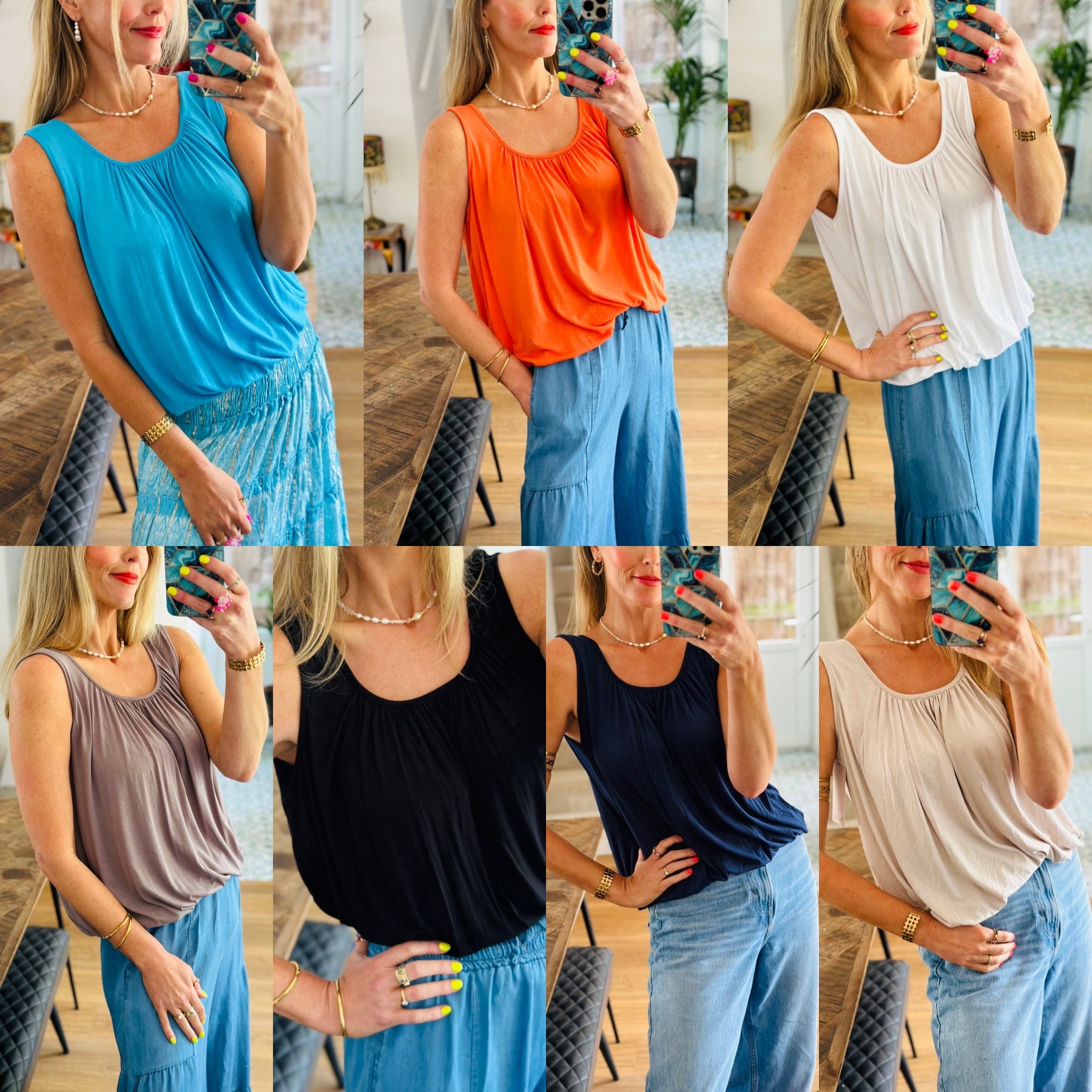 Draped Vest Top