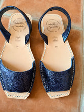 Sample sale Blue sparkle peeptoe size 39
