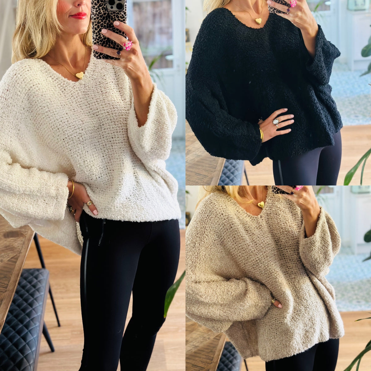 Fluffy bouclé Jumper