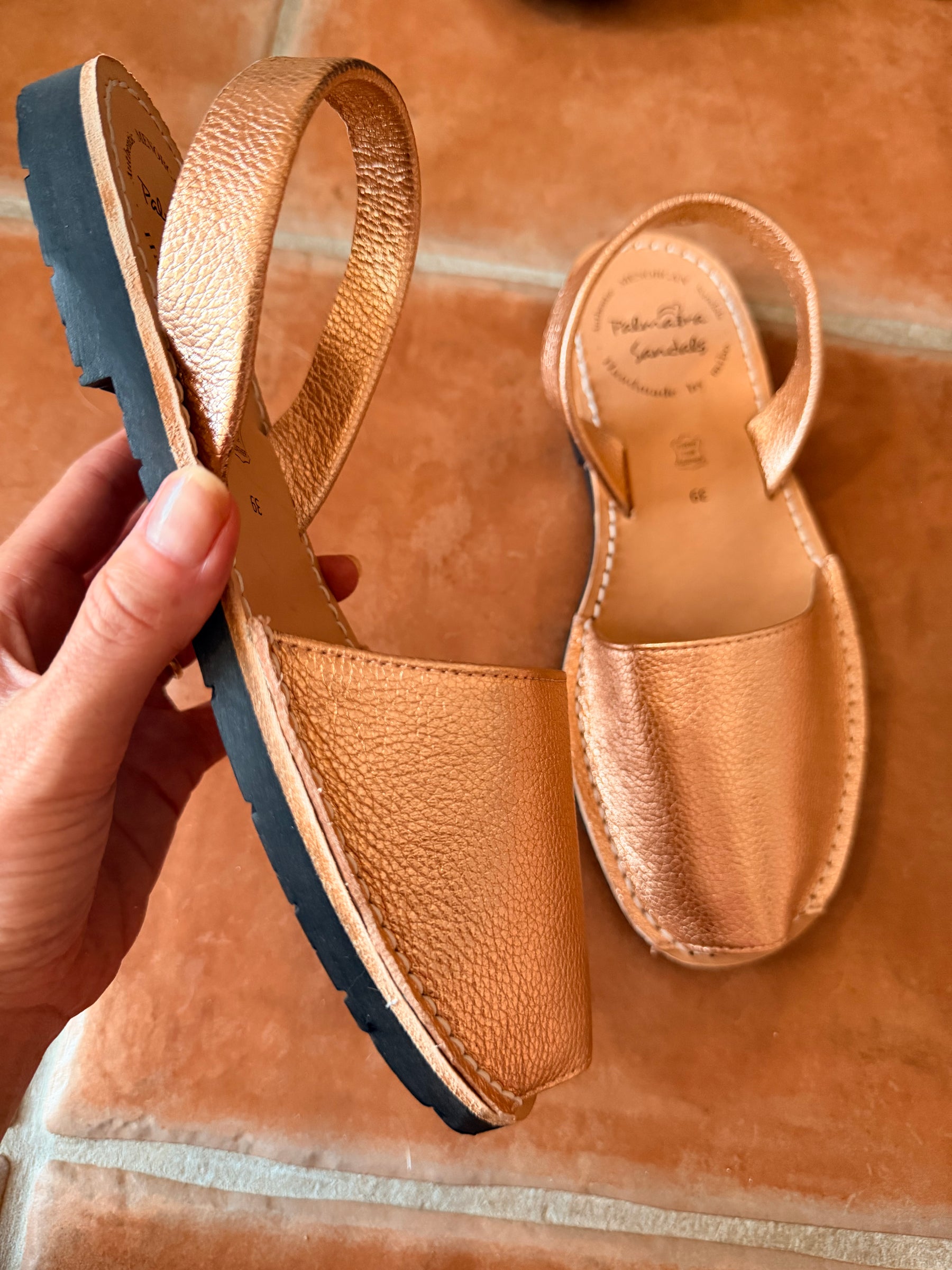 Sample sale rose metallic size 39
