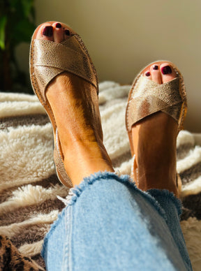 Rosie Metallic Peeptoe