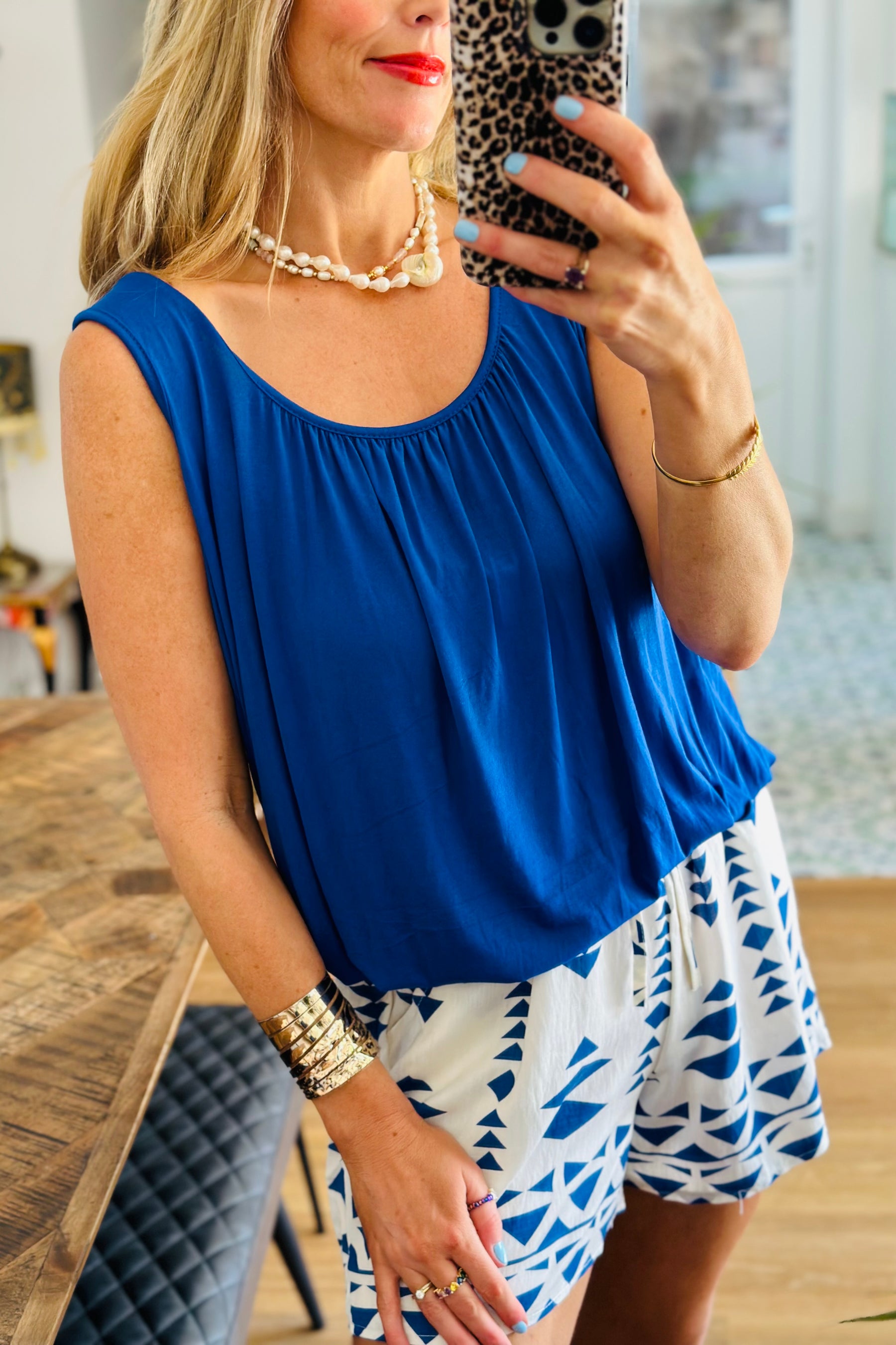 Draped Vest Top