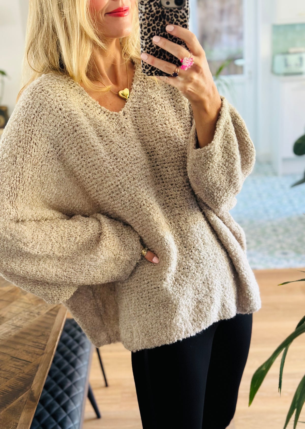 Fluffy bouclé Jumper