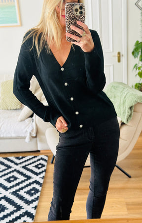 Jewel Button Cardigan