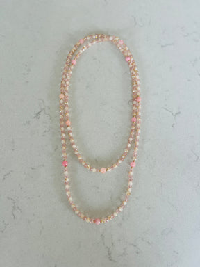 Long Beaded String Necklace