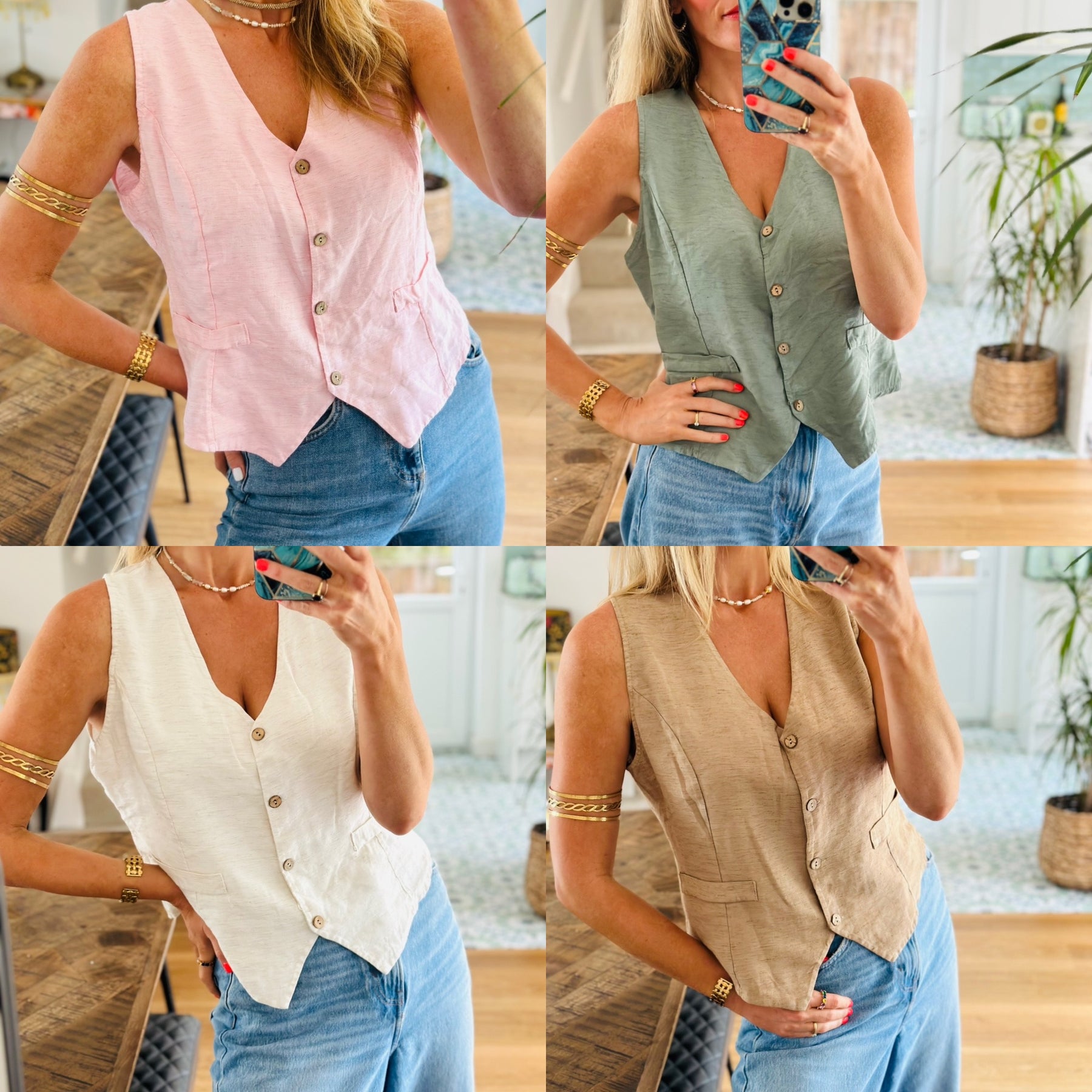 Linen waistcoat