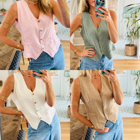 Linen waistcoat