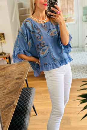 Paisley Cotton Top