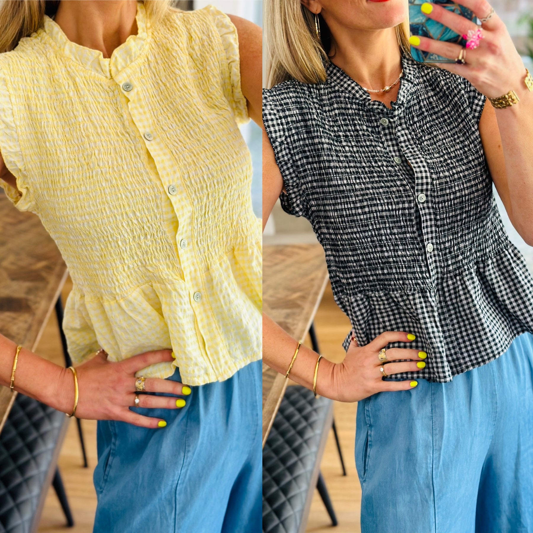 Gingham Top