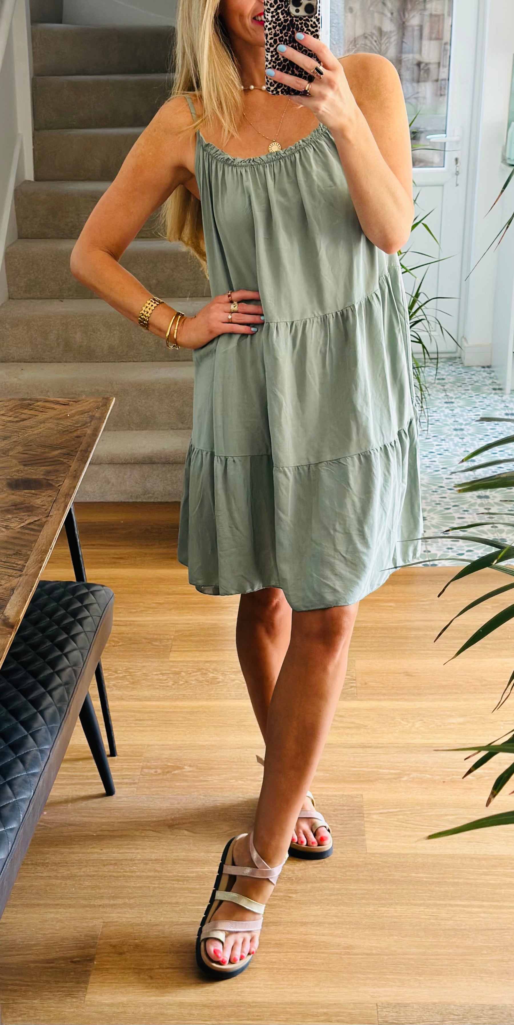 Tiered Mini Dress