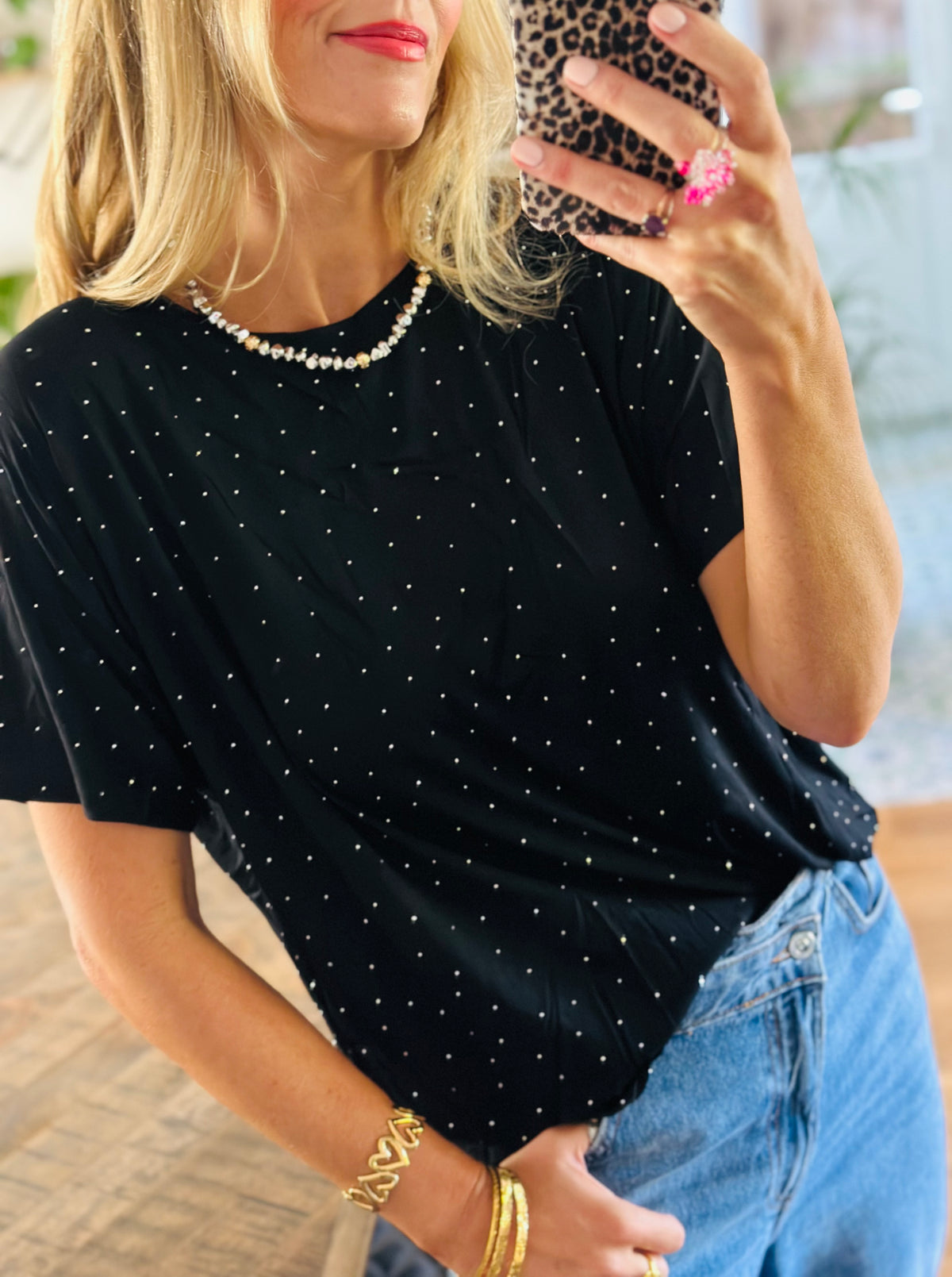 Rhinestone Tee