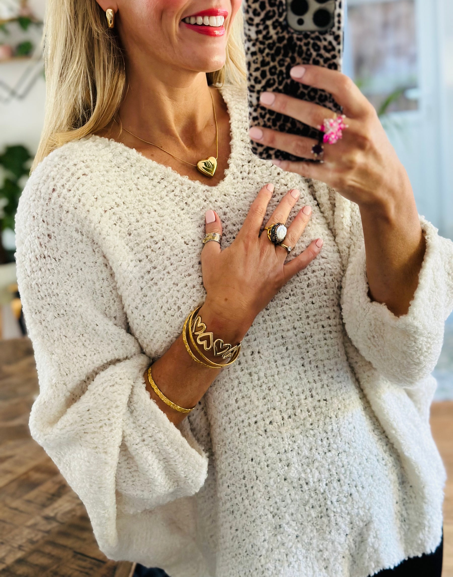 Fluffy bouclé Jumper