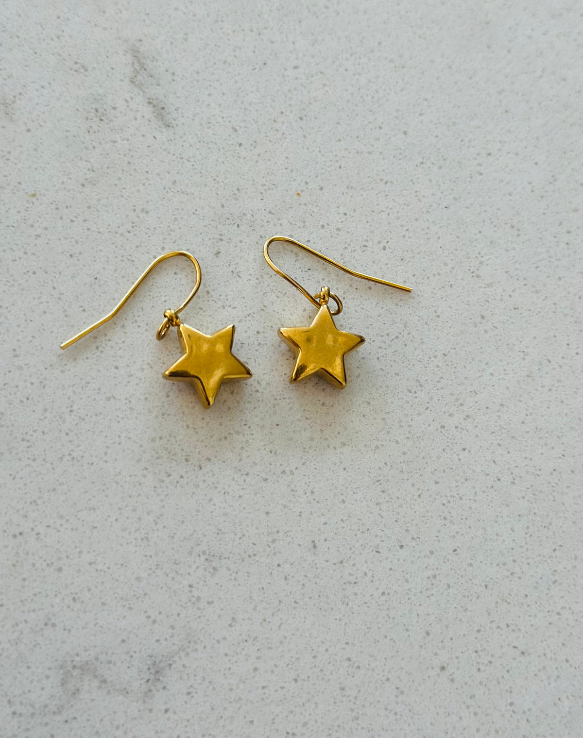 Star drop earrings