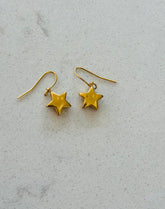 Star drop earrings