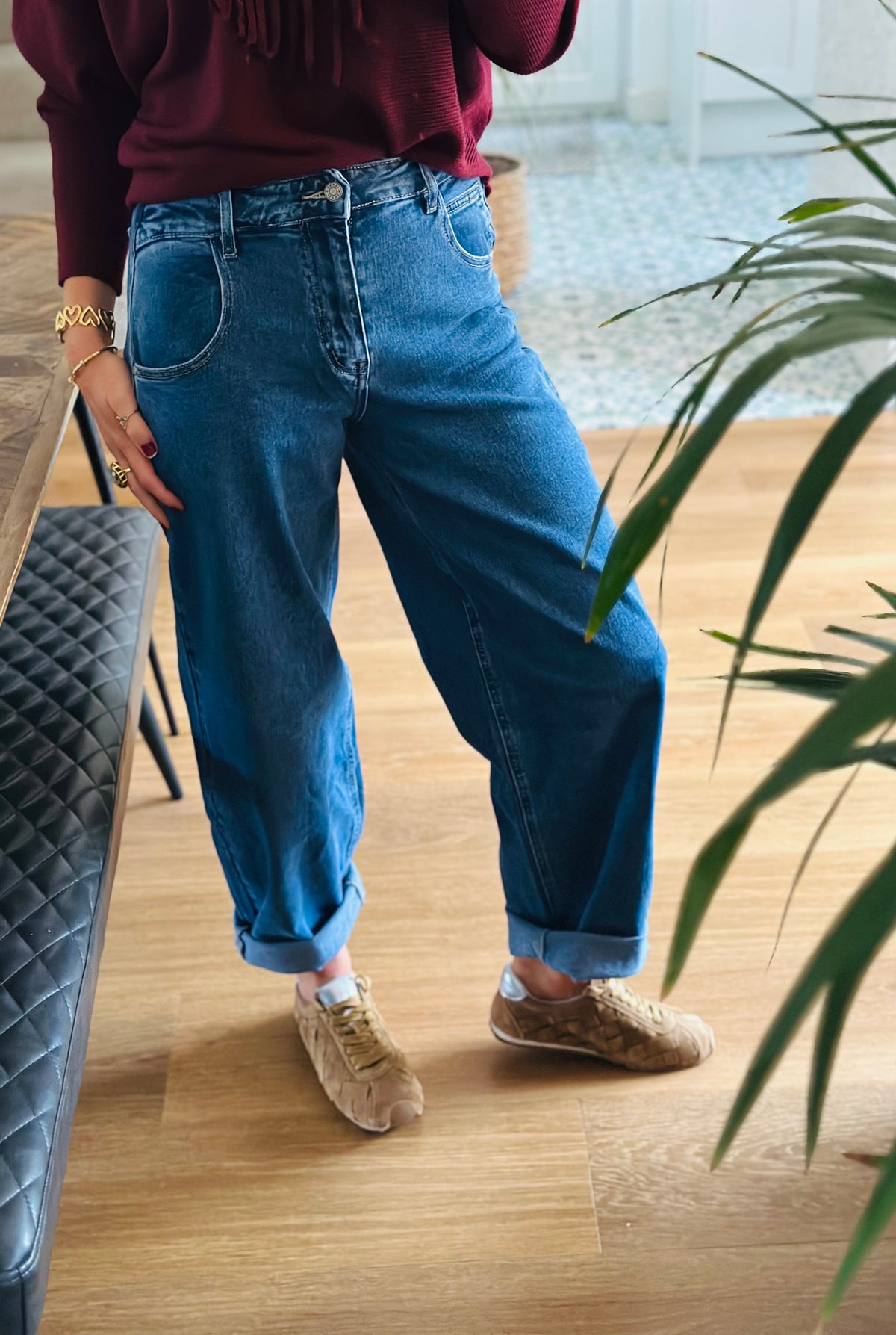 Barrel Leg Jeans