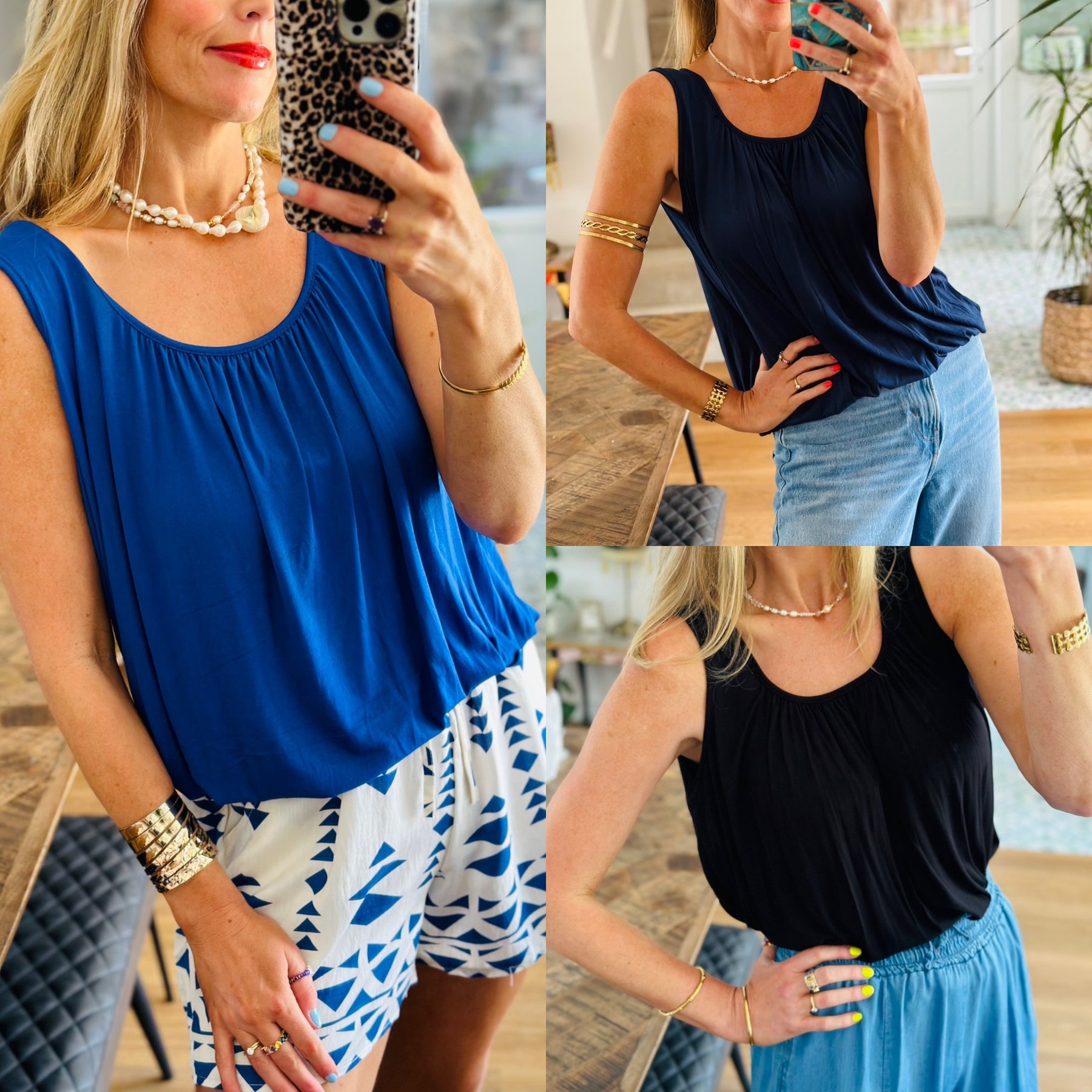 Draped Vest Top