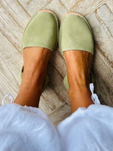 Sage Green Suede Avarcas
