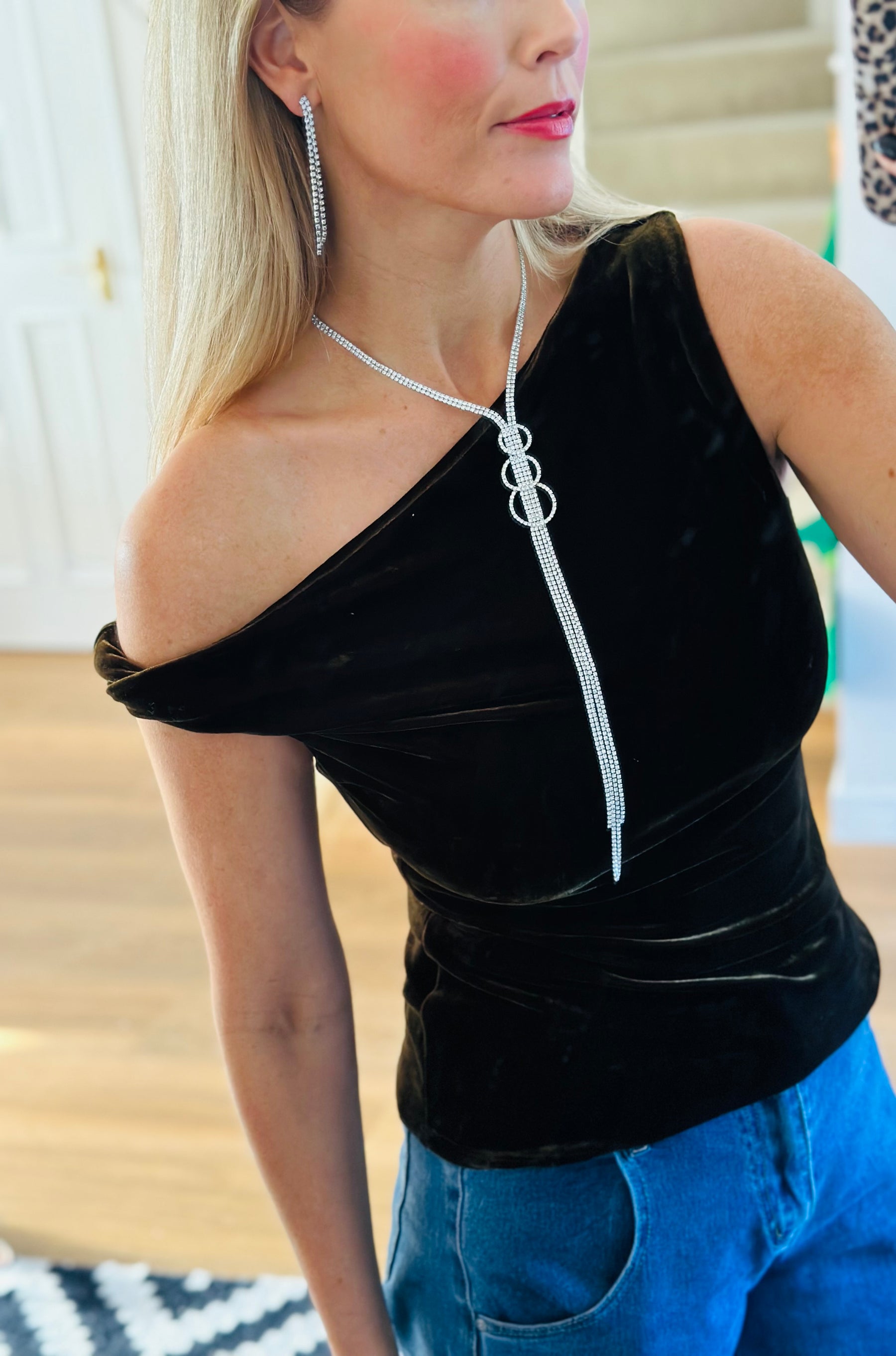 Longline diamanté set