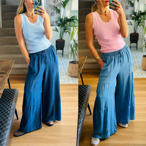 Boho Denim Trousers