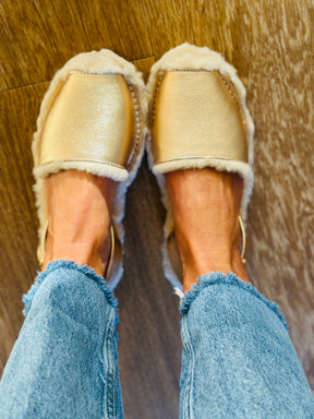 Gold Leather Palmaira Snug