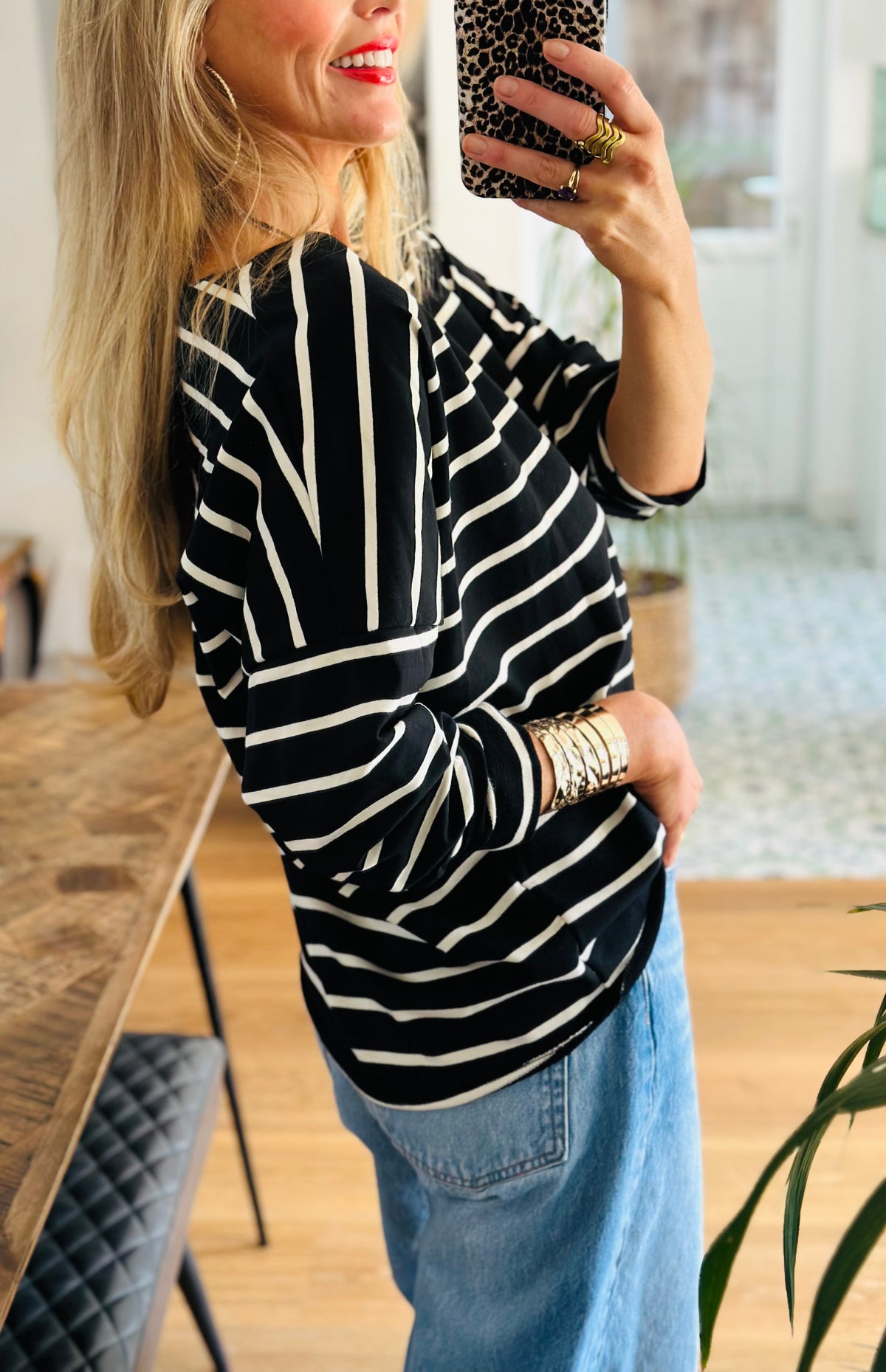 Striped Long Sleeve Top
