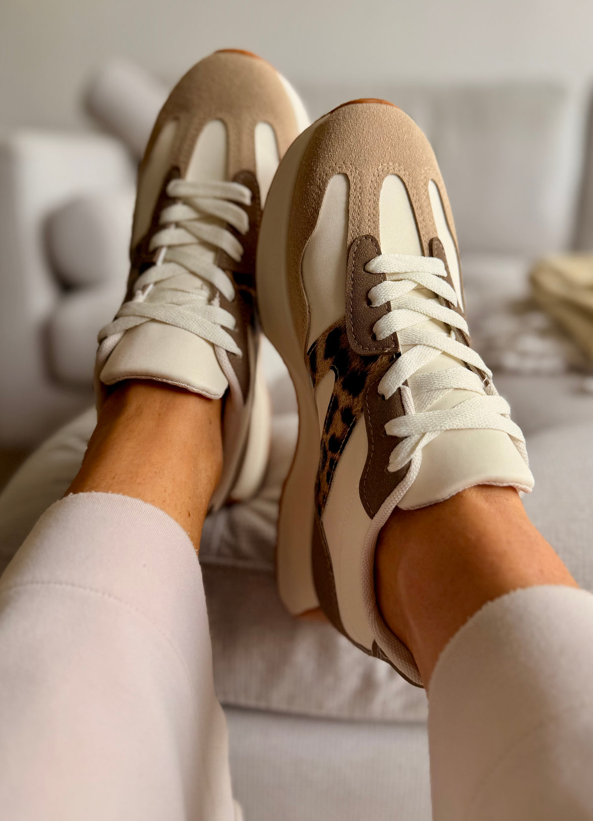 Chunky Leopard Detail Trainers