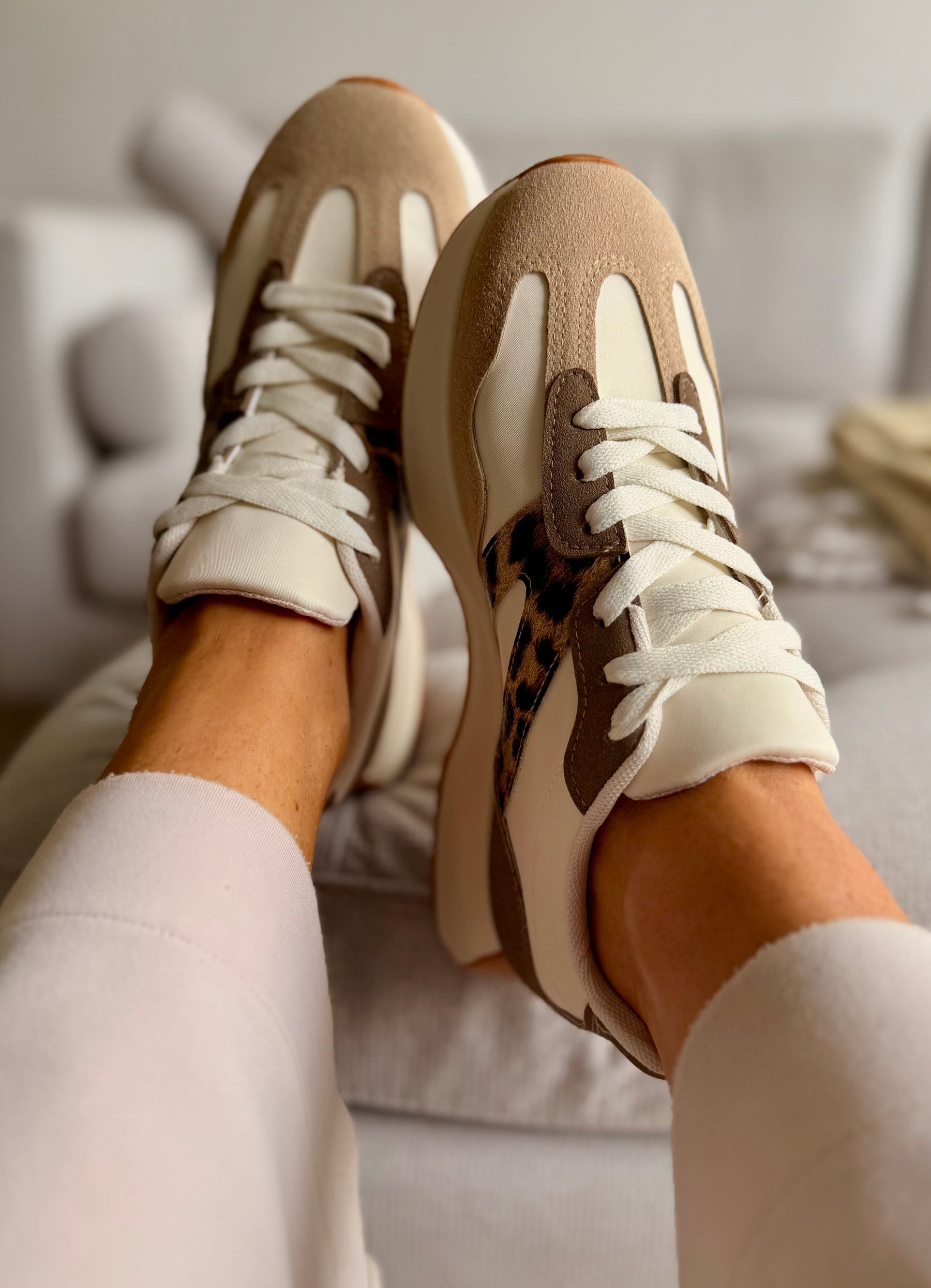 Chunky Leopard Detail Trainers