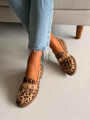 Leopard Print Loafers