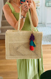 Straw Shopper Bag