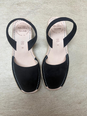 Sample Sale black suede wedge size 40