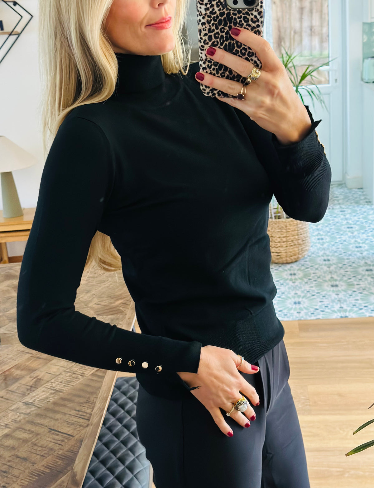 Black Roll Neck