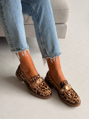 Leopard Print Loafers