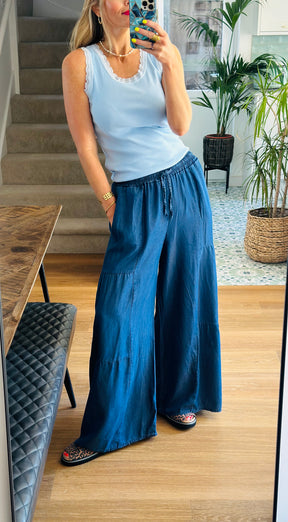Boho Denim Trousers