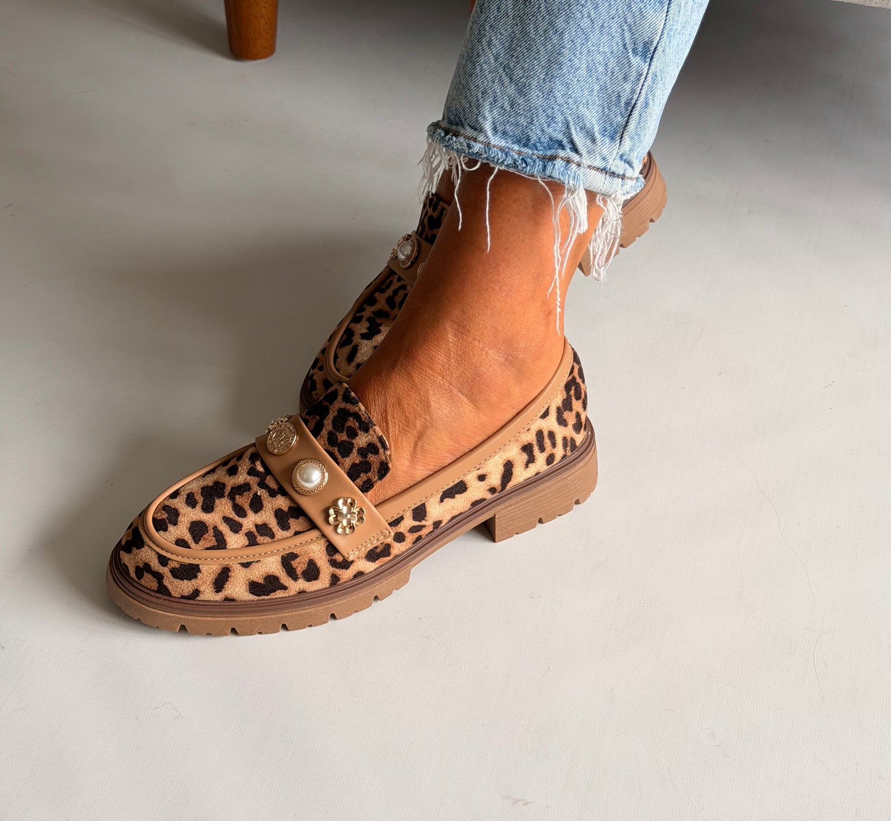 Leopard Print Loafers