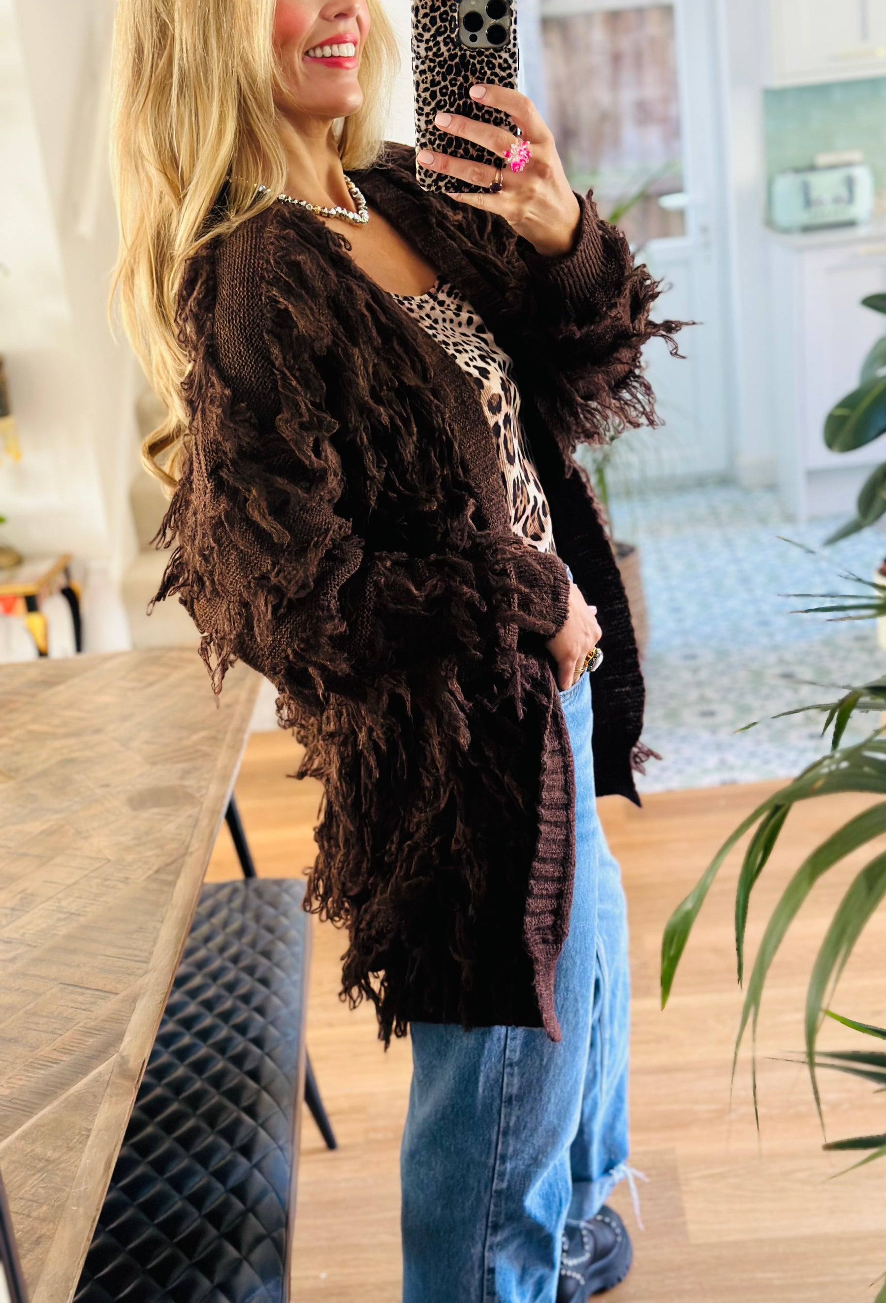 Shaggy Cardigan