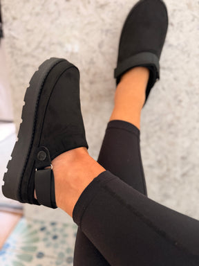 Platform Clogs Black