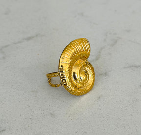 Gold Shell Ring