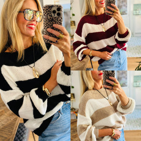 Striped Slouch Knit