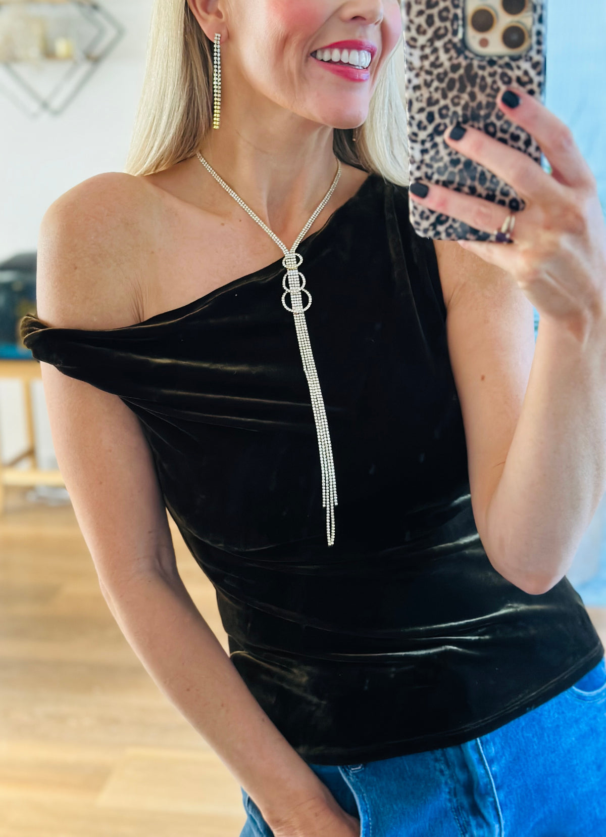 Longline diamanté set