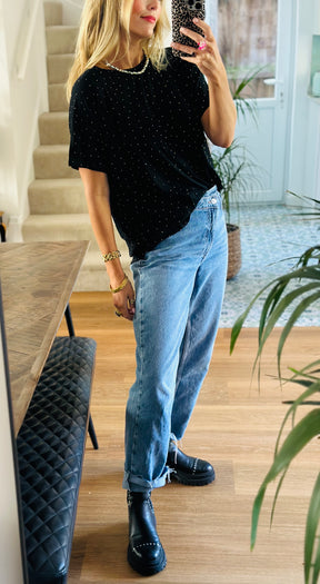 Rhinestone Tee