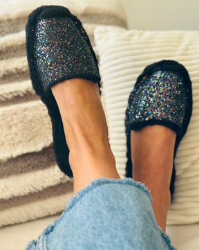 Black Multi Glitter Palmaira Snug