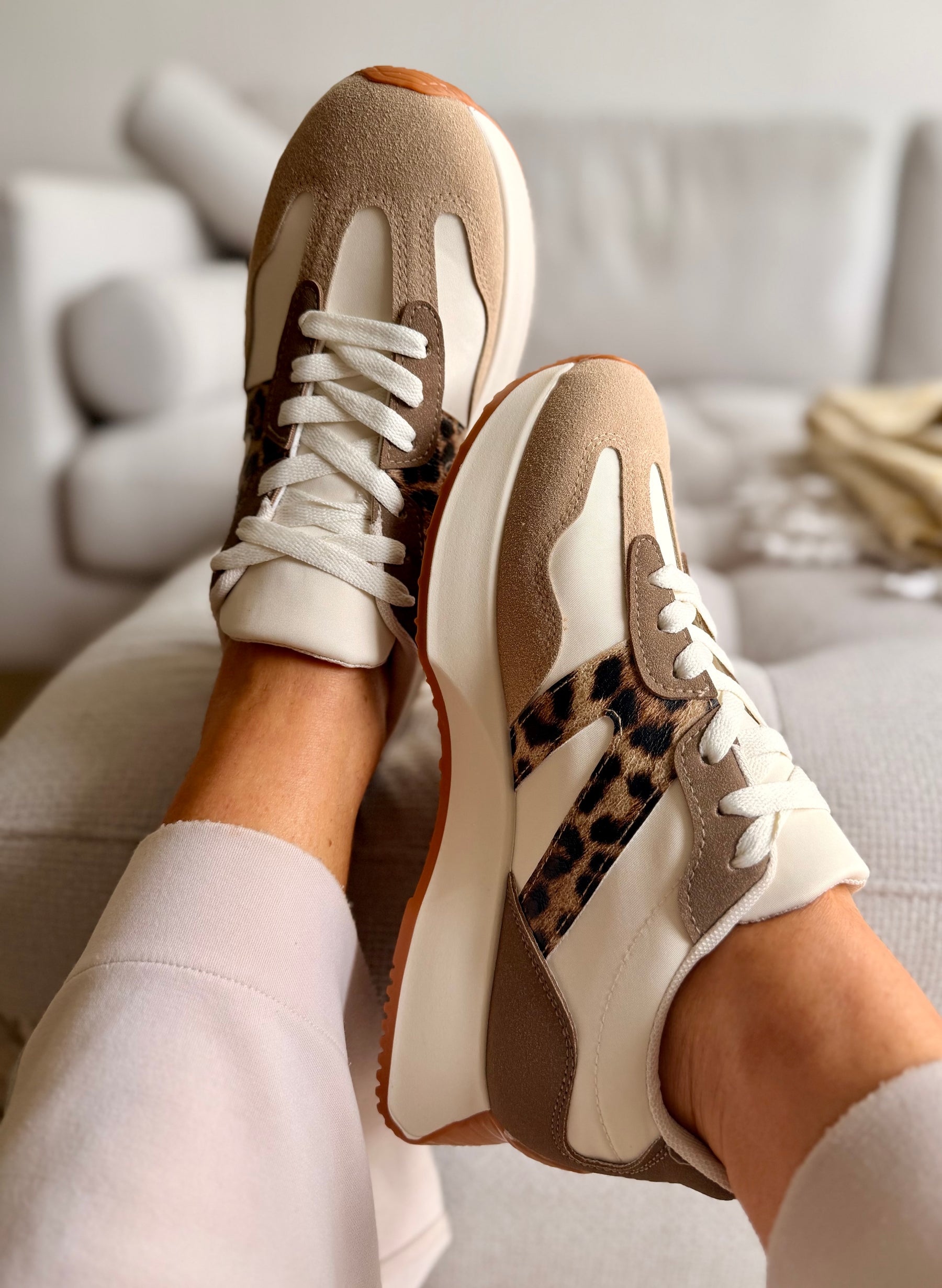 Chunky Leopard Detail Trainers