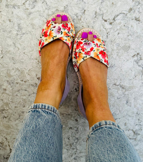 Posy Floral Peeptoe Avarcas