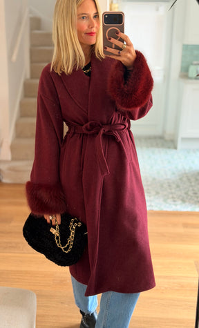 Fur Cuff Coat
