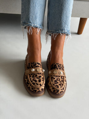 Leopard Print Loafers