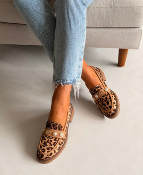 Leopard Print Loafers