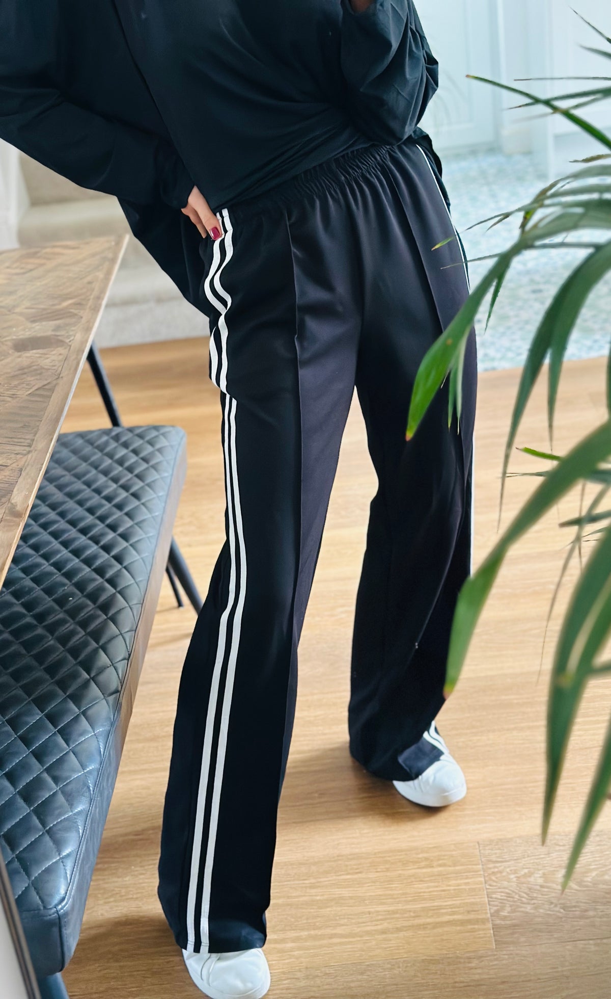 Side Stripe Tracksuit Bottoms