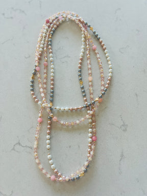 Long Beaded String Necklace