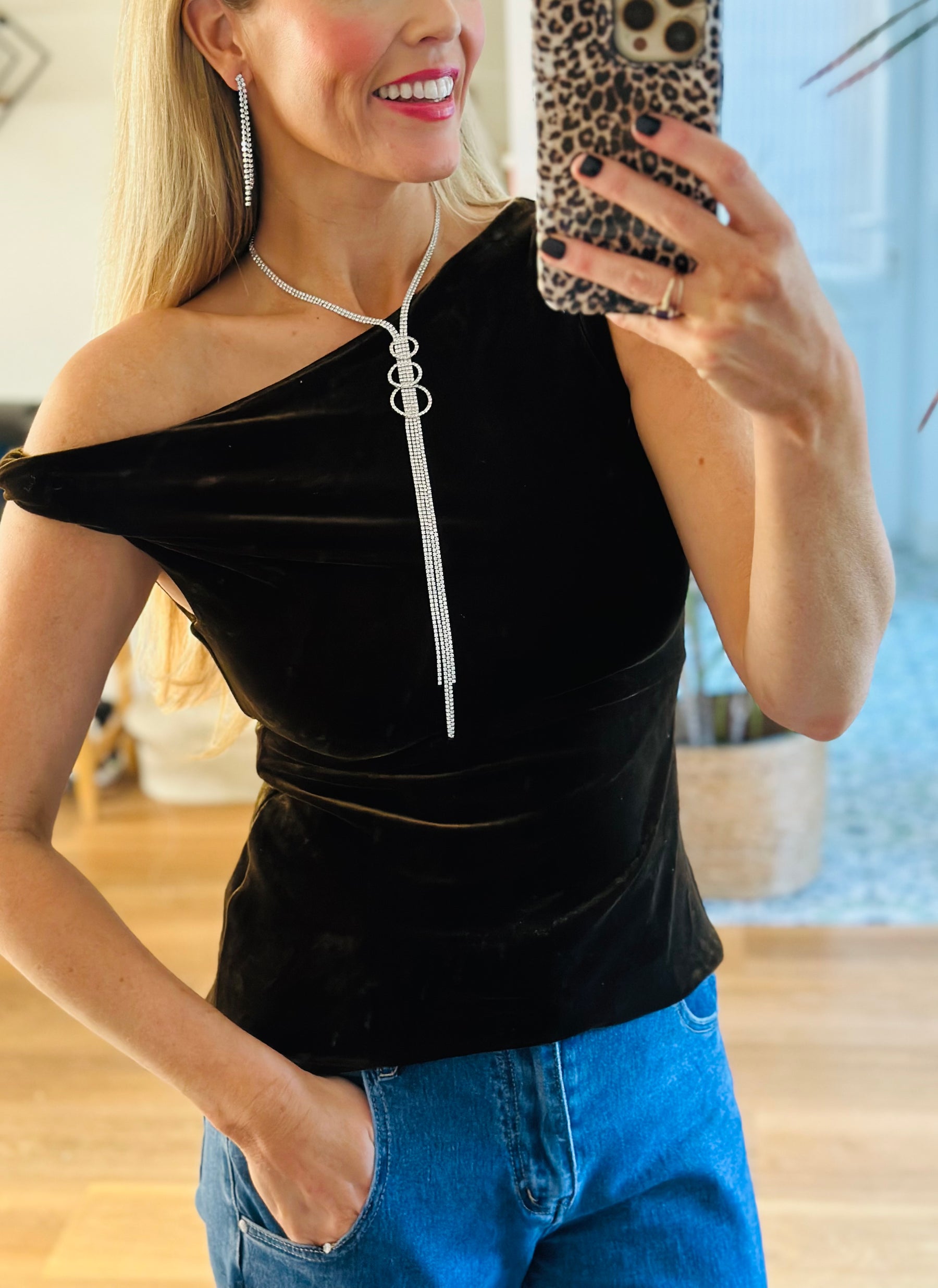 Longline diamanté set