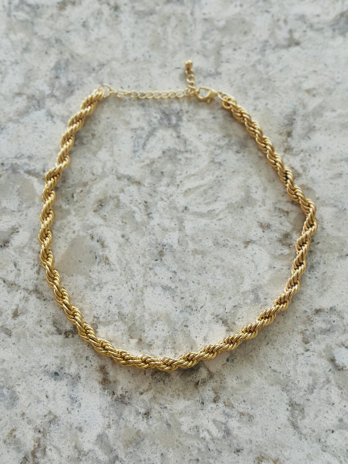 Chunky Rope Twist Necklace